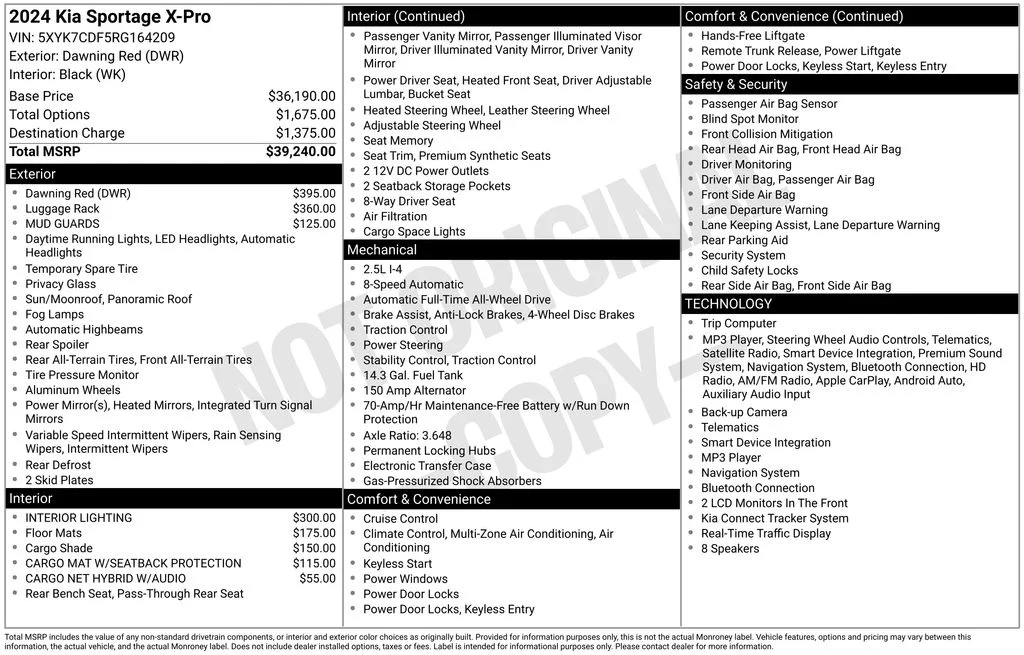 Used 2024 Red Kia X-Pro image 27