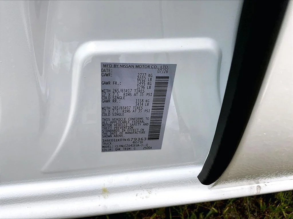 New 2026 White Nissan SV image 14