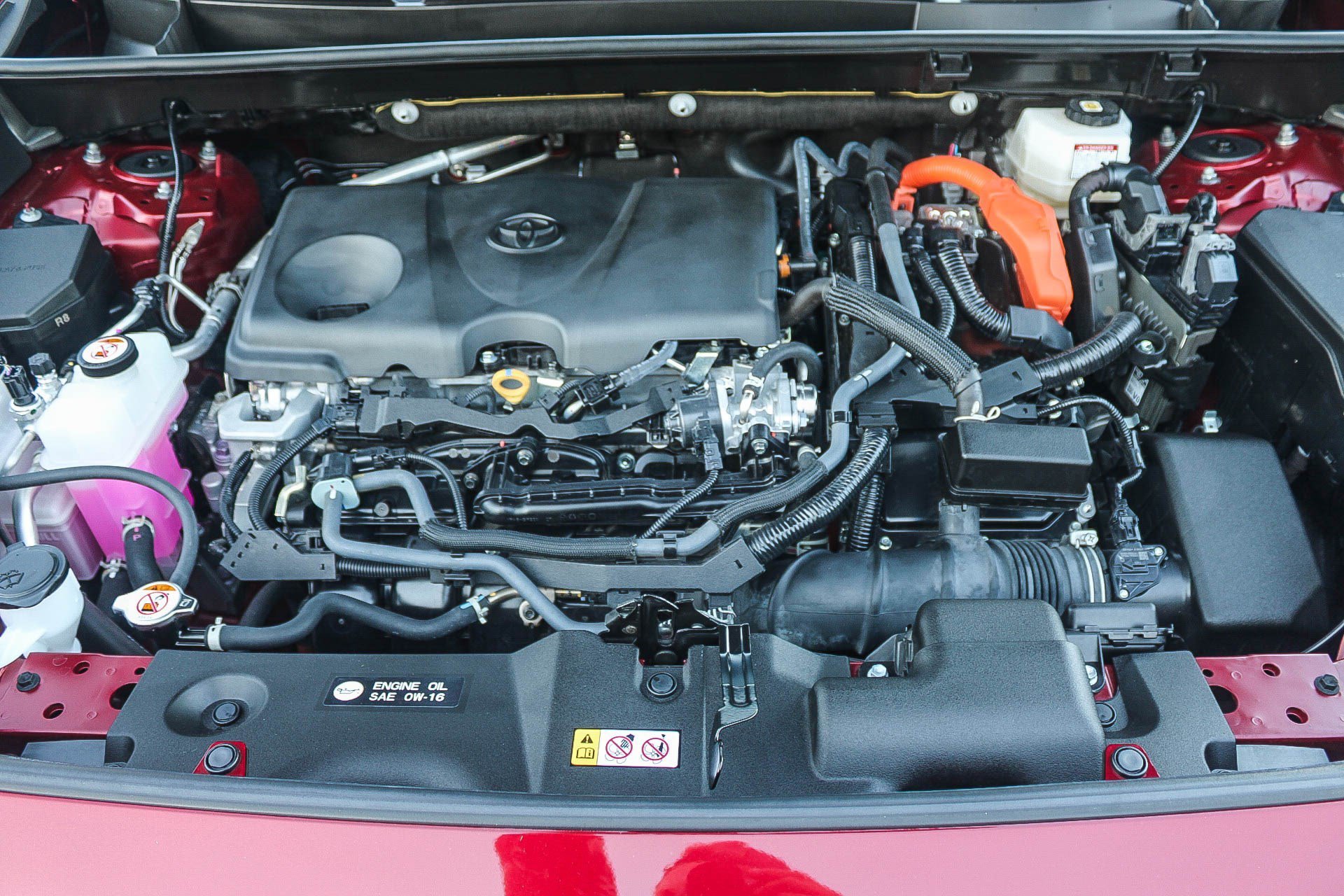 Certified Used 2025 Ruby Flare Pearl Toyota Hybrid LE image 26