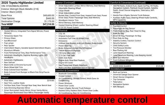 Used 2020 Black Toyota Limited image 16