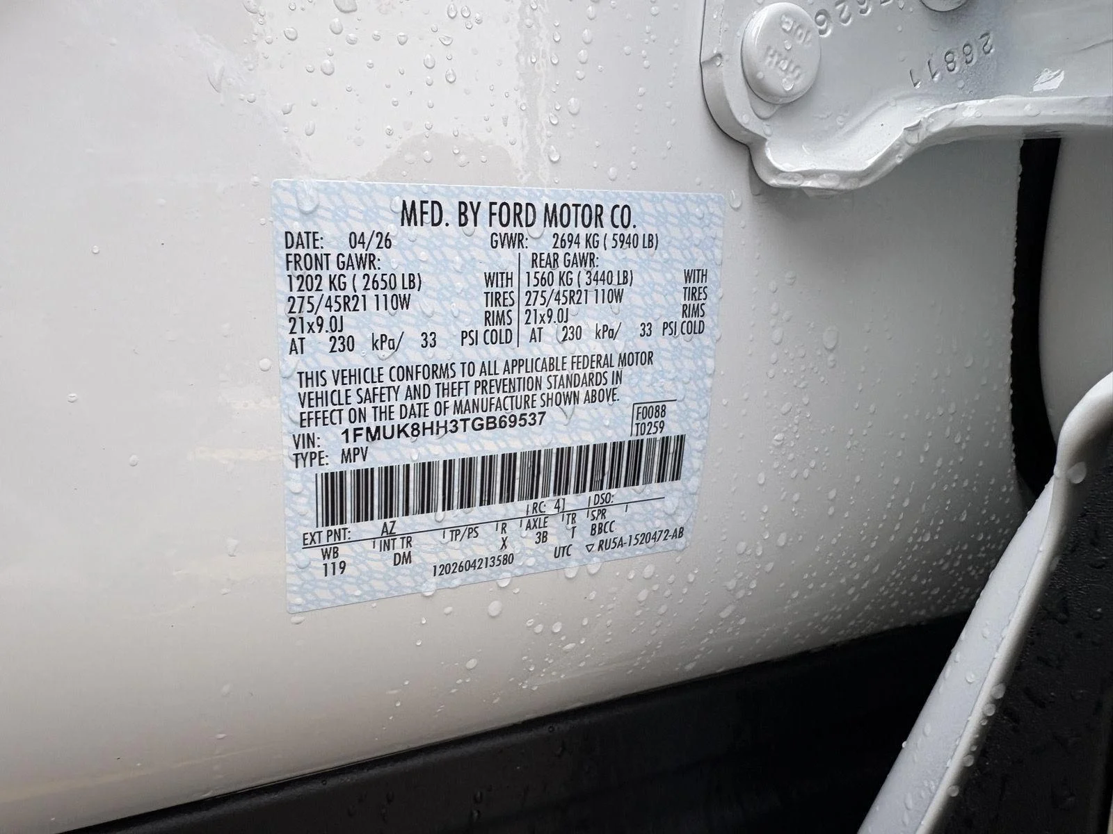 New 2026 Star White Metallic Tri-Coat Ford Platinum™ image 17