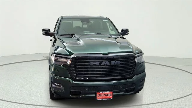 New 2026 Serrano-Green Metallic Exterior Paint RAM Laramie image 2
