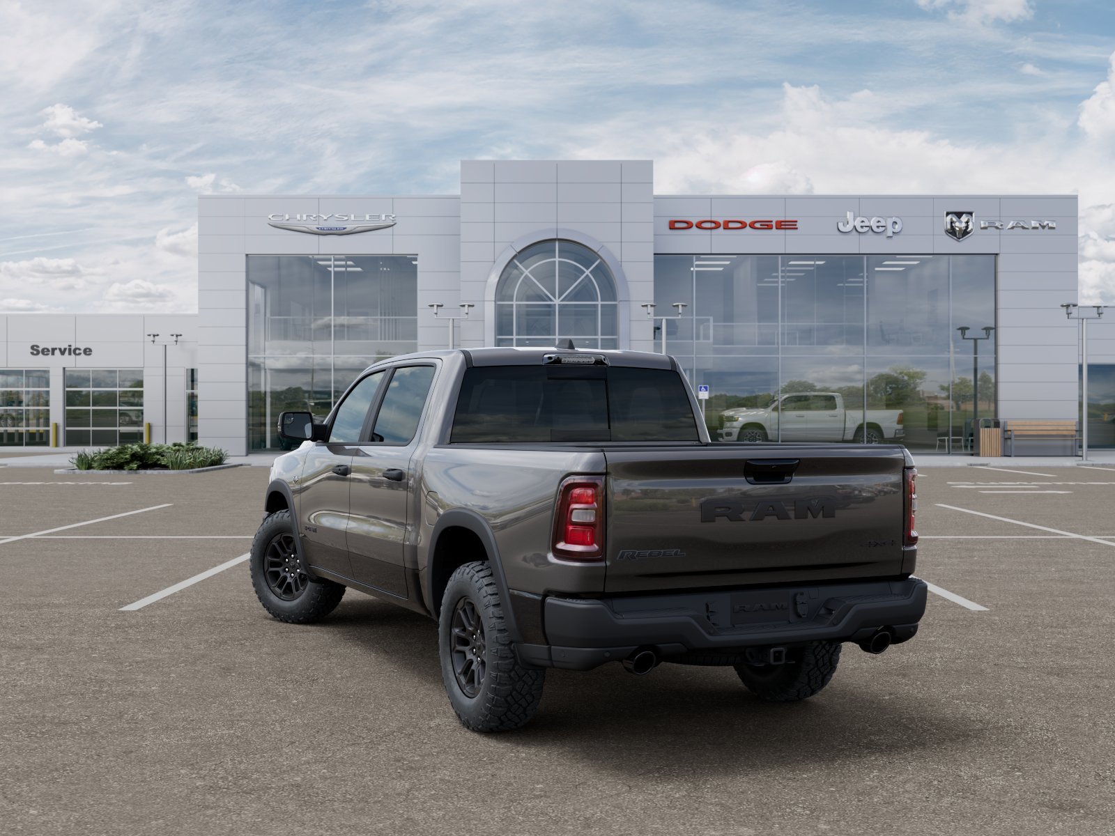 New 2026 Granite Crystal Metallic Clear-Coat Exterior Paint RAM Rebel image 3