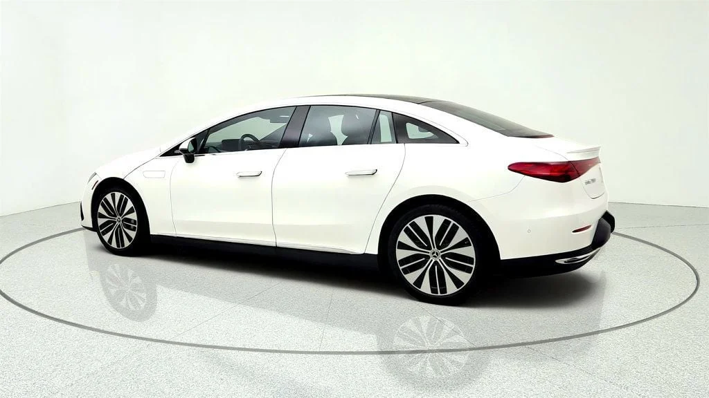 Used 2023 Polar White Mercedes-Benz EQE 350 4MATIC®+ Sedan w/ Driver Assistance & DIGITAL LIGHT image 7