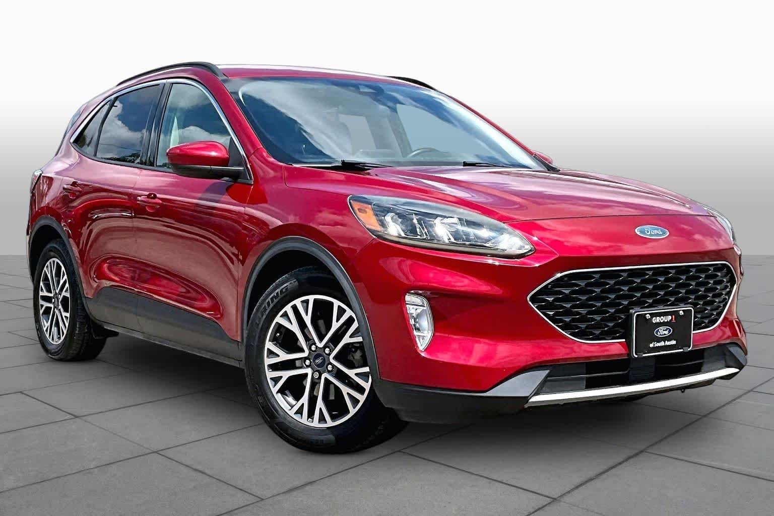 Certified Used 2020 Rapid Red Metallic Tinted Clearcoat Ford SEL image 3