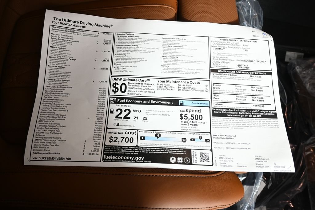 New 2027 Green Metallic BMW xDrive40i image 36