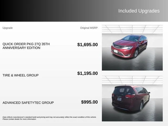 Used 2020 Red Chrysler Touring L Plus image 4