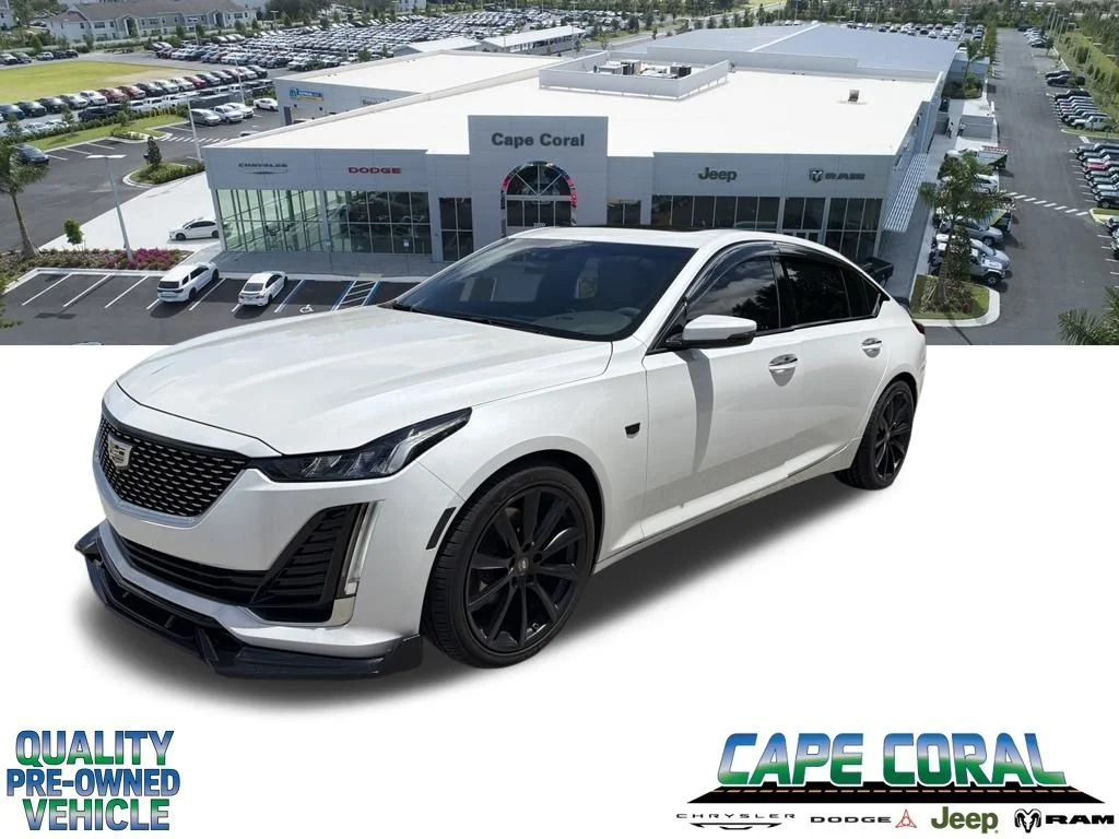 Used 2020 White Cadillac Luxury image 1