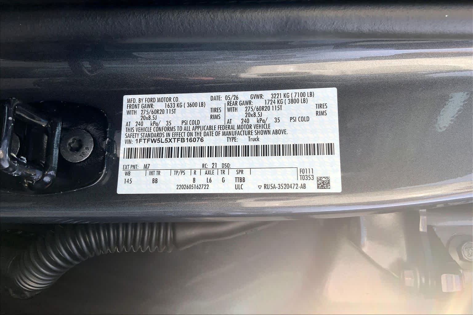 New 2026 Carbonized Gray Metallic Ford Lariat® image 16
