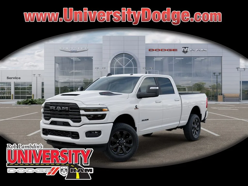 New 2026 Bright White Clear-Coat Exterior Paint RAM Laramie image 1