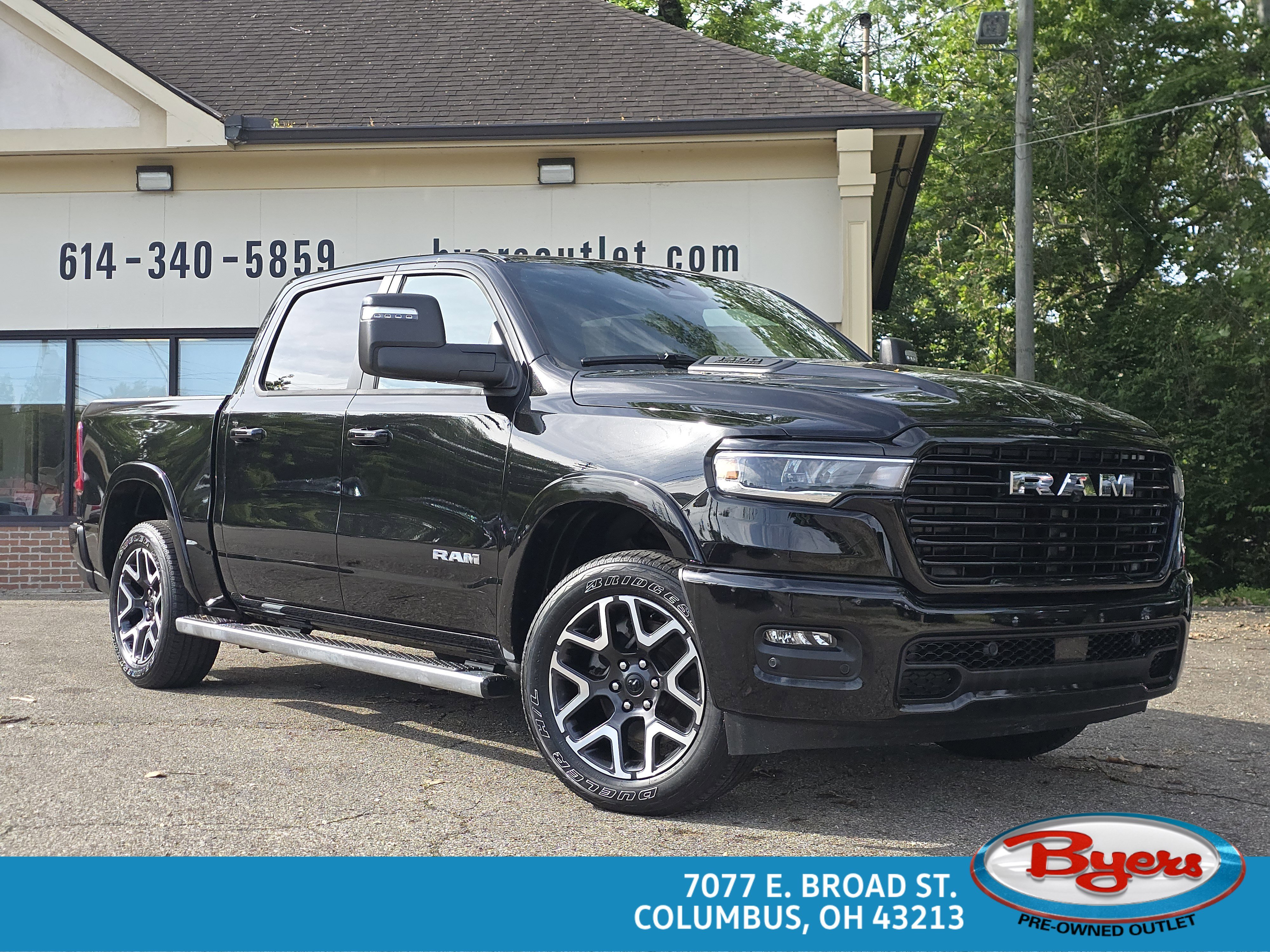 Used 2026 Diamond Black Crystal Pearlcoat Ram Laramie image 1