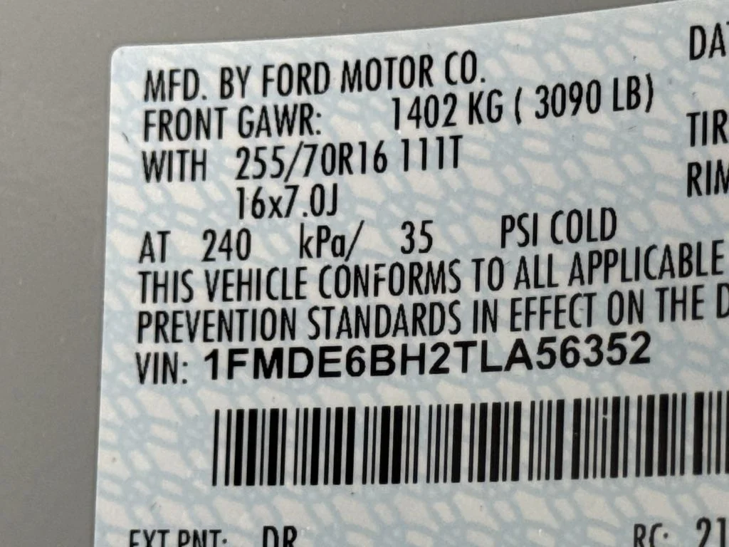 New 2026 White Ford Base image 30