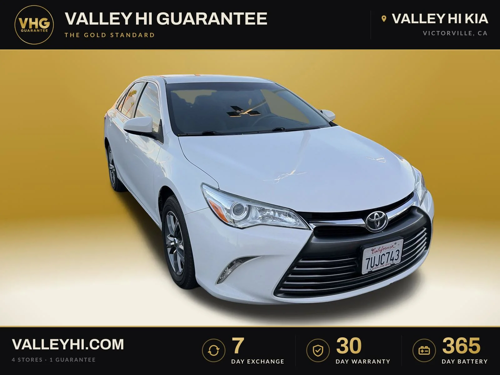 Used 2017 Super White Toyota LE image 1