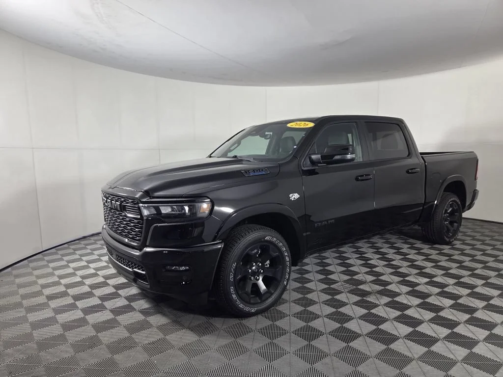 New 2026 Diamond Black Crystal Pearl-Coat Exterior Paint RAM Big Horn image 4