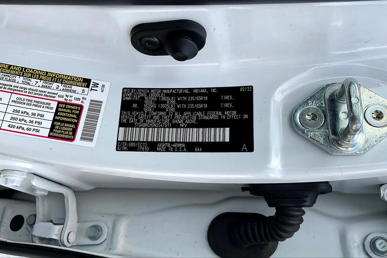 Used 2022 Wind Chill Pearl Toyota Hybrid Bronze Edition image 33