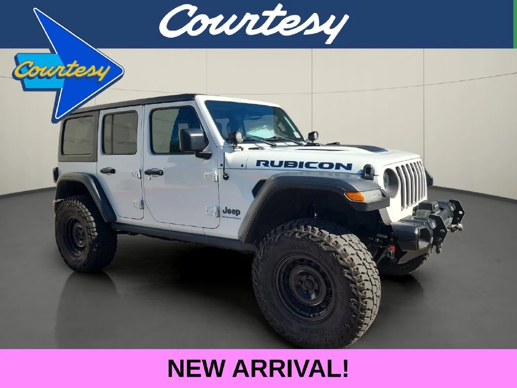 Used 2023 White Jeep Rubicon 4xe image 1