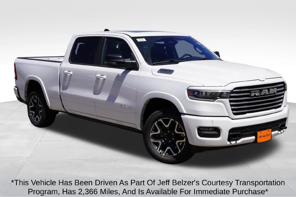 New 2026 Bright White Clear-Coat Exterior Paint RAM Laramie image 1