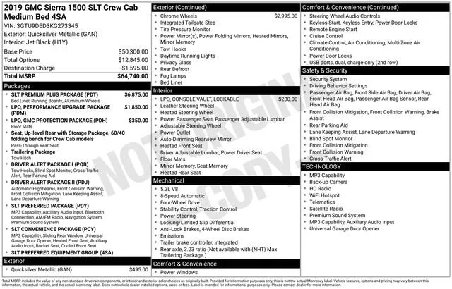 Used 2019 QUICKSILVER METALLIC GMC SLT image 40