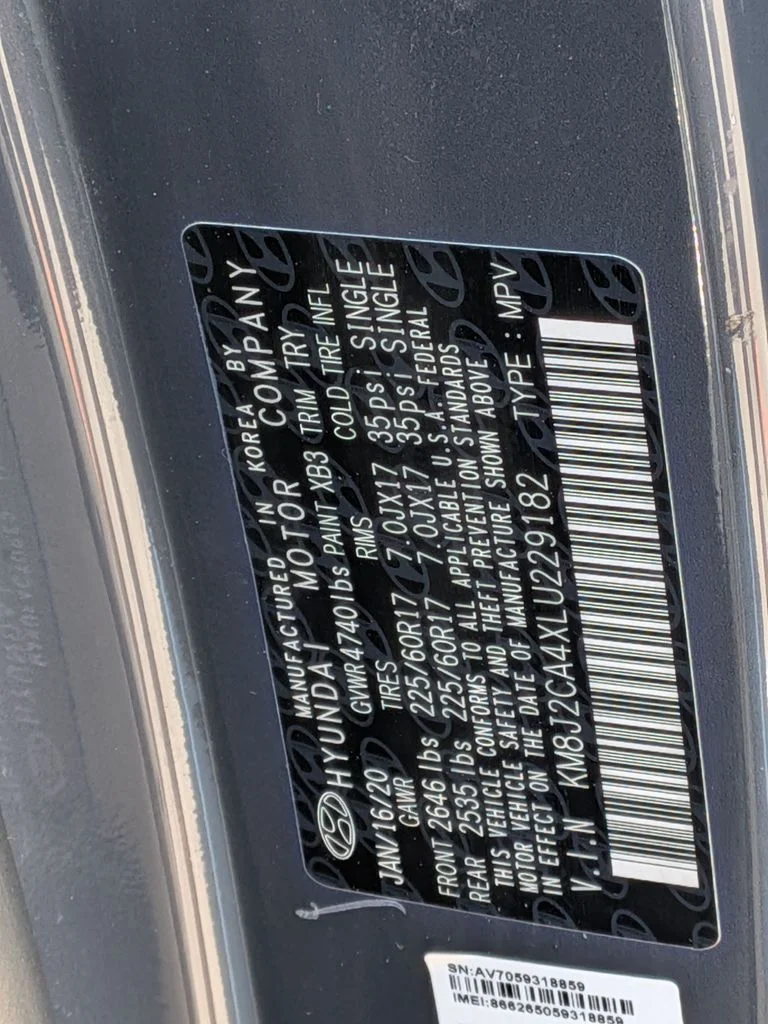 Used 2020 Blue Hyundai SE image 30