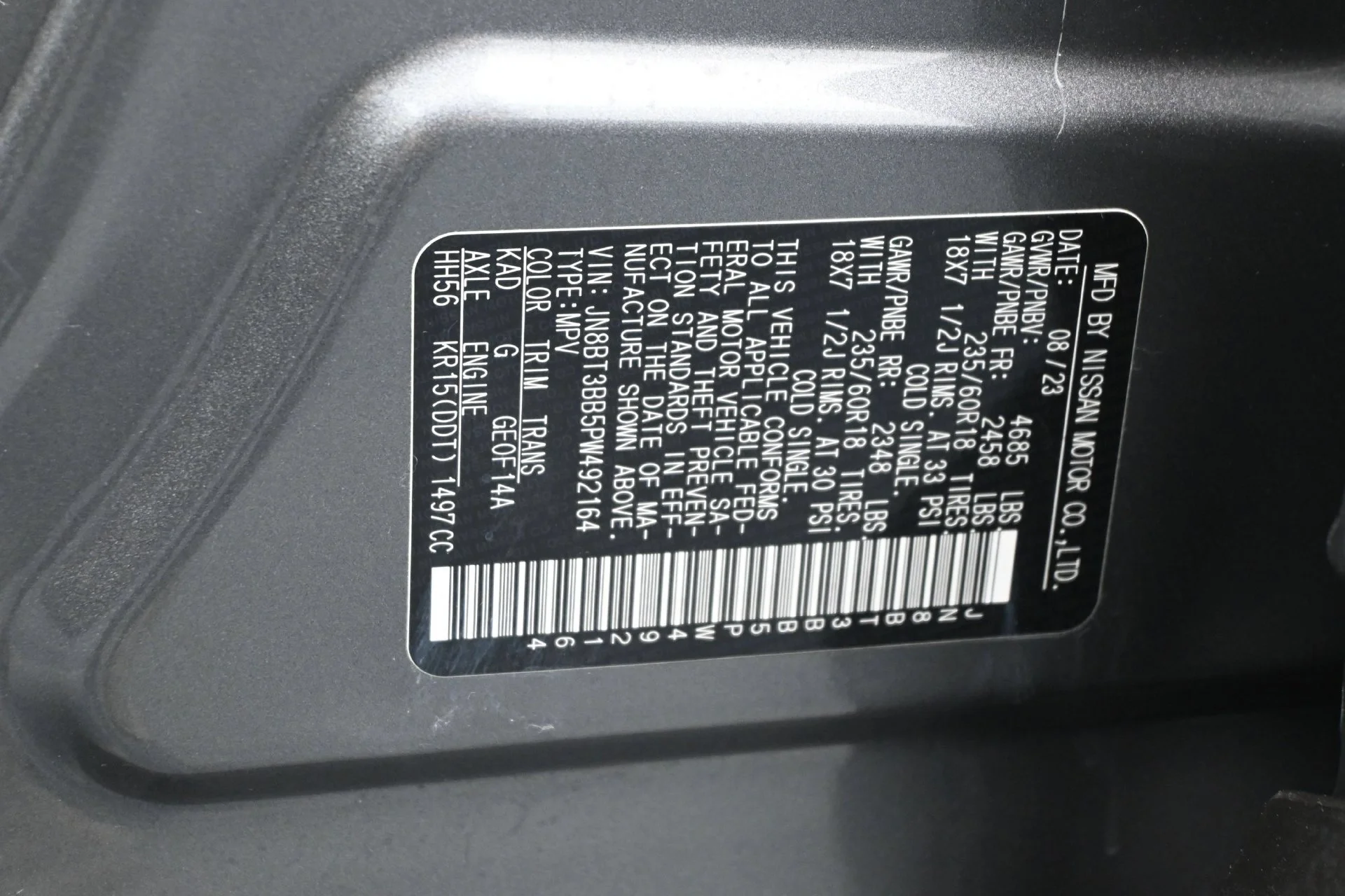 Used 2023 Gun Metallic Nissan SV image 30