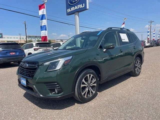 Certified Used 2023 Green Subaru Limited image 3