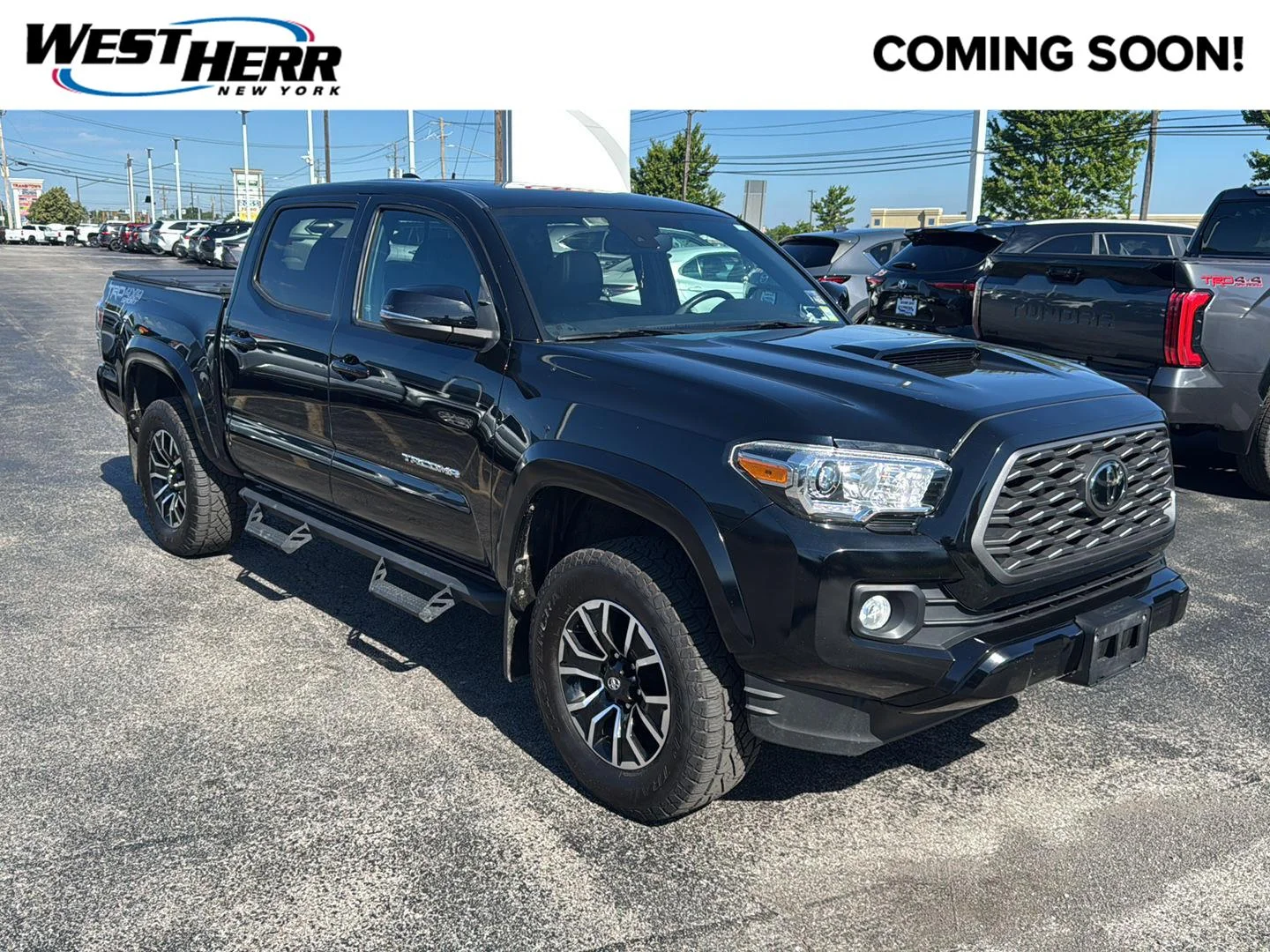 Used 2022 Midnight Black Metallic Toyota TRD Sport image 1