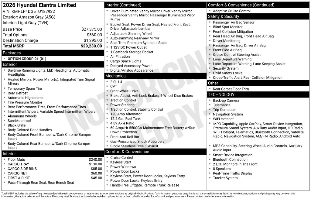 Used 2026 Gray Hyundai Limited image 3