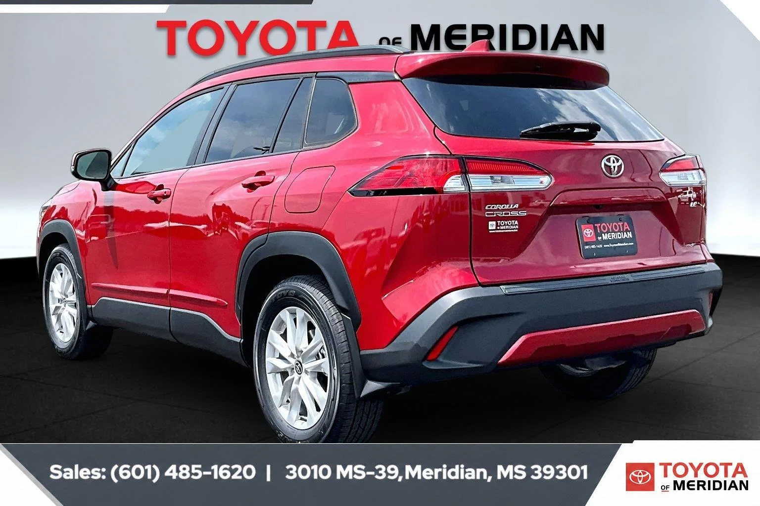 Used 2023 Barcelona Red Metallic Toyota LE image 2