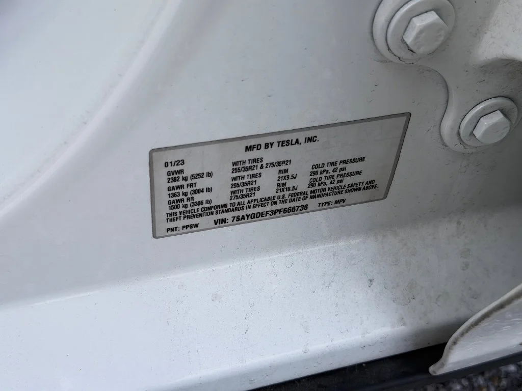 Used 2023 Pearl White Multi Tesla Performance image 11