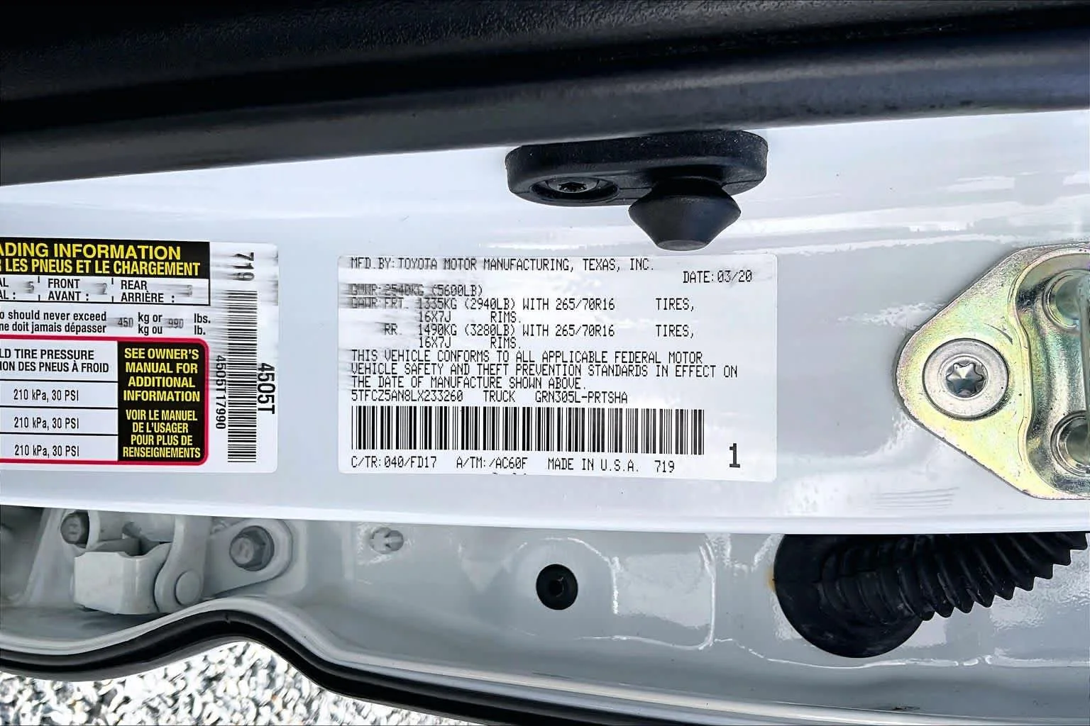 Certified Used 2020 Super White Toyota TRD Off Road image 37