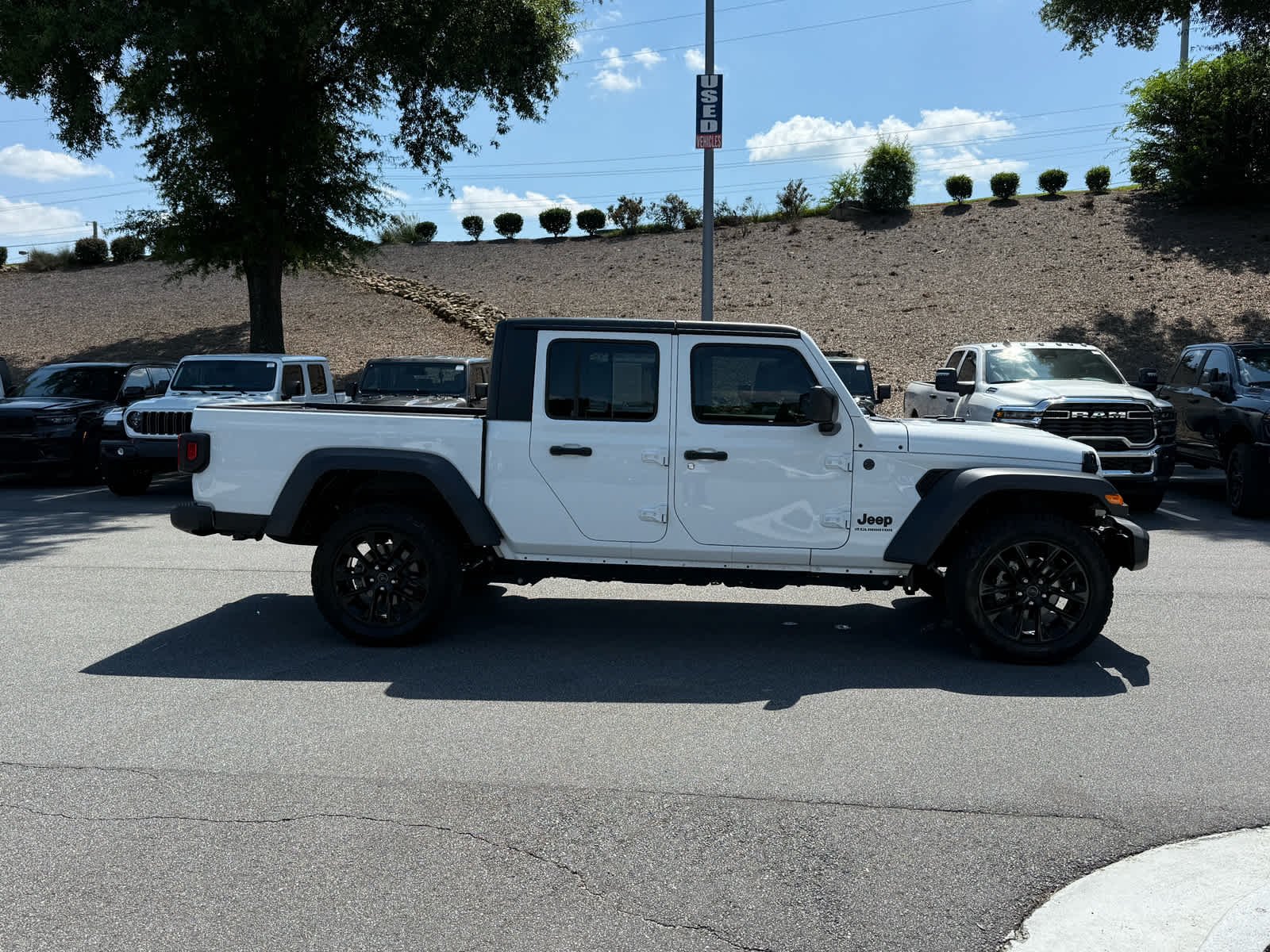 Used 2024 Bright White Clearcoat Jeep Sport image 6