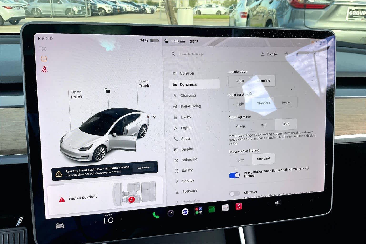 Used 2020 Pearl White Multi-Coat Tesla Standard Range image 32
