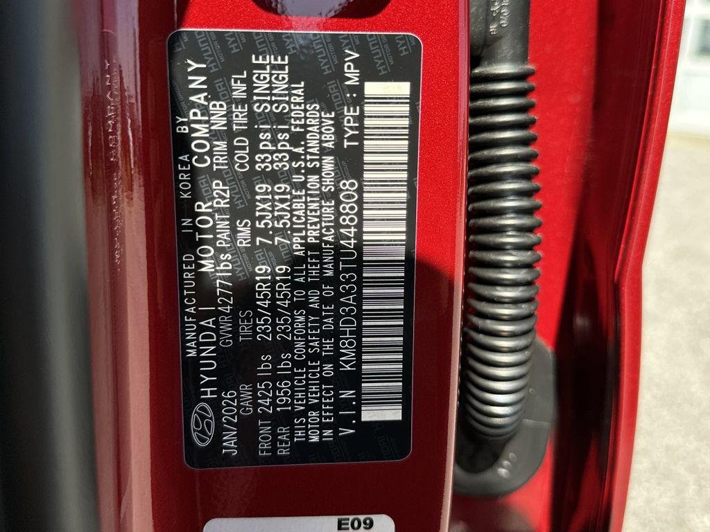 New 2026 Ultimate Red Metallic Hyundai SEL Premium FWD image 26