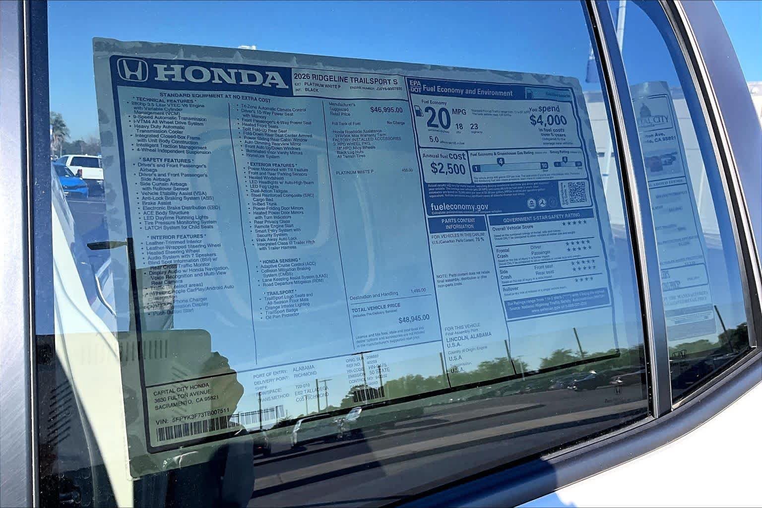 2026 Honda Ridgeline TrailSport - Photo 22