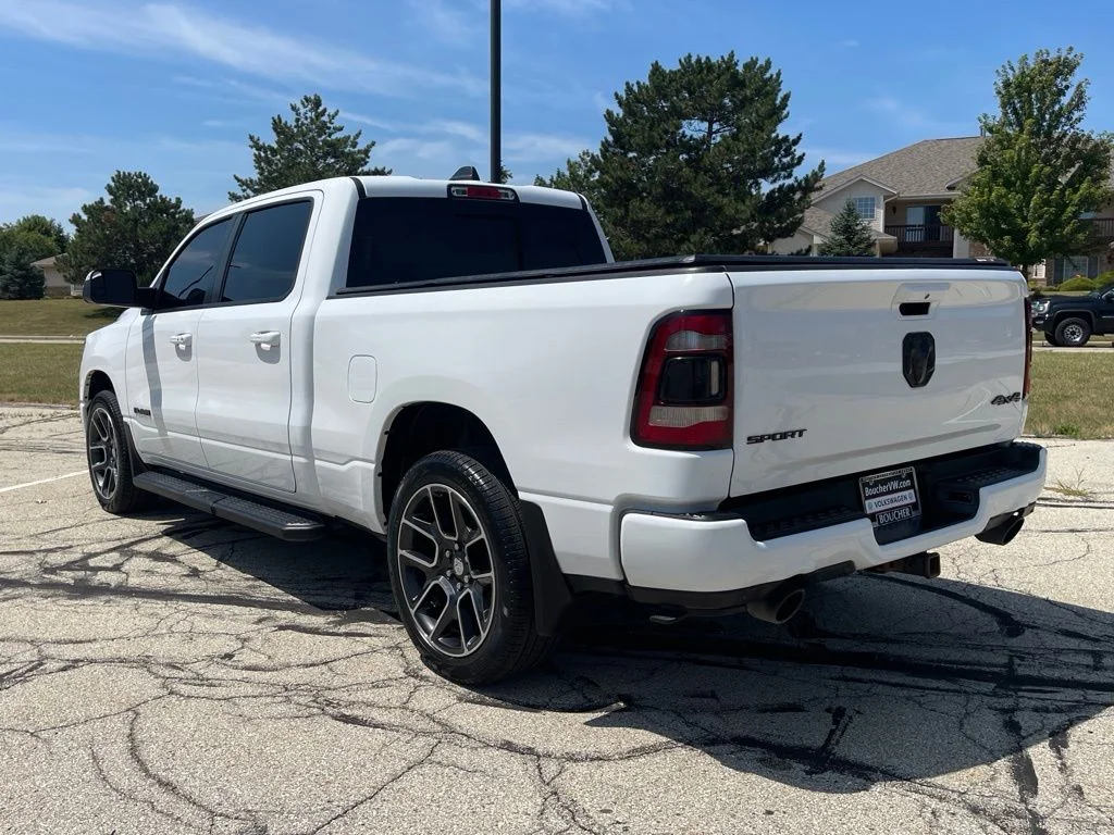 Used 2021 Bright White Clearcoat Ram Sport image 3