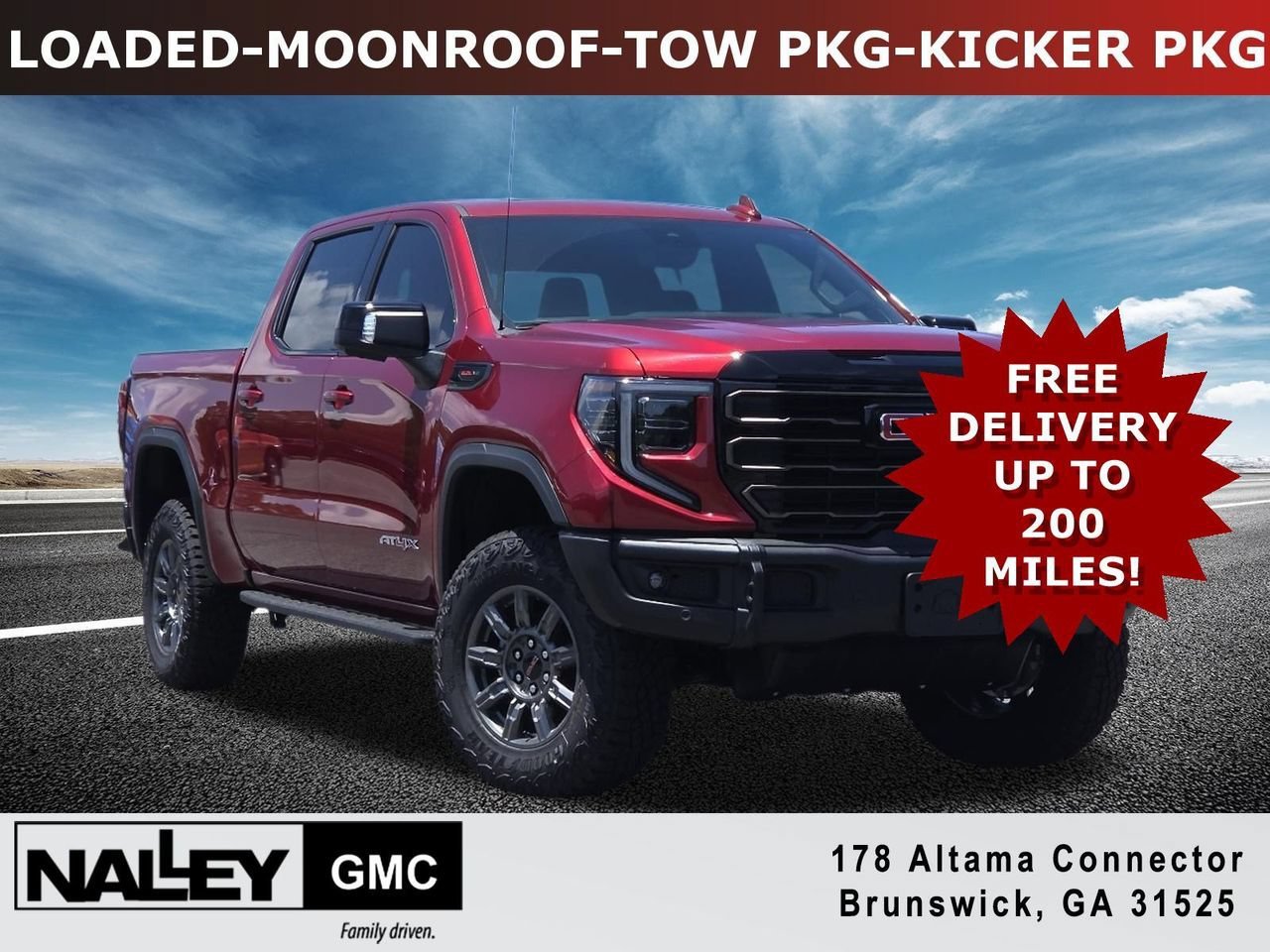 New 2026 Volcanic Red Tintcoat GMC AT4X image 1