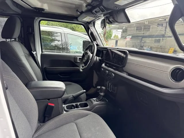 Used 2024 Bright White Clearcoat Jeep Sahara 4xe image 9
