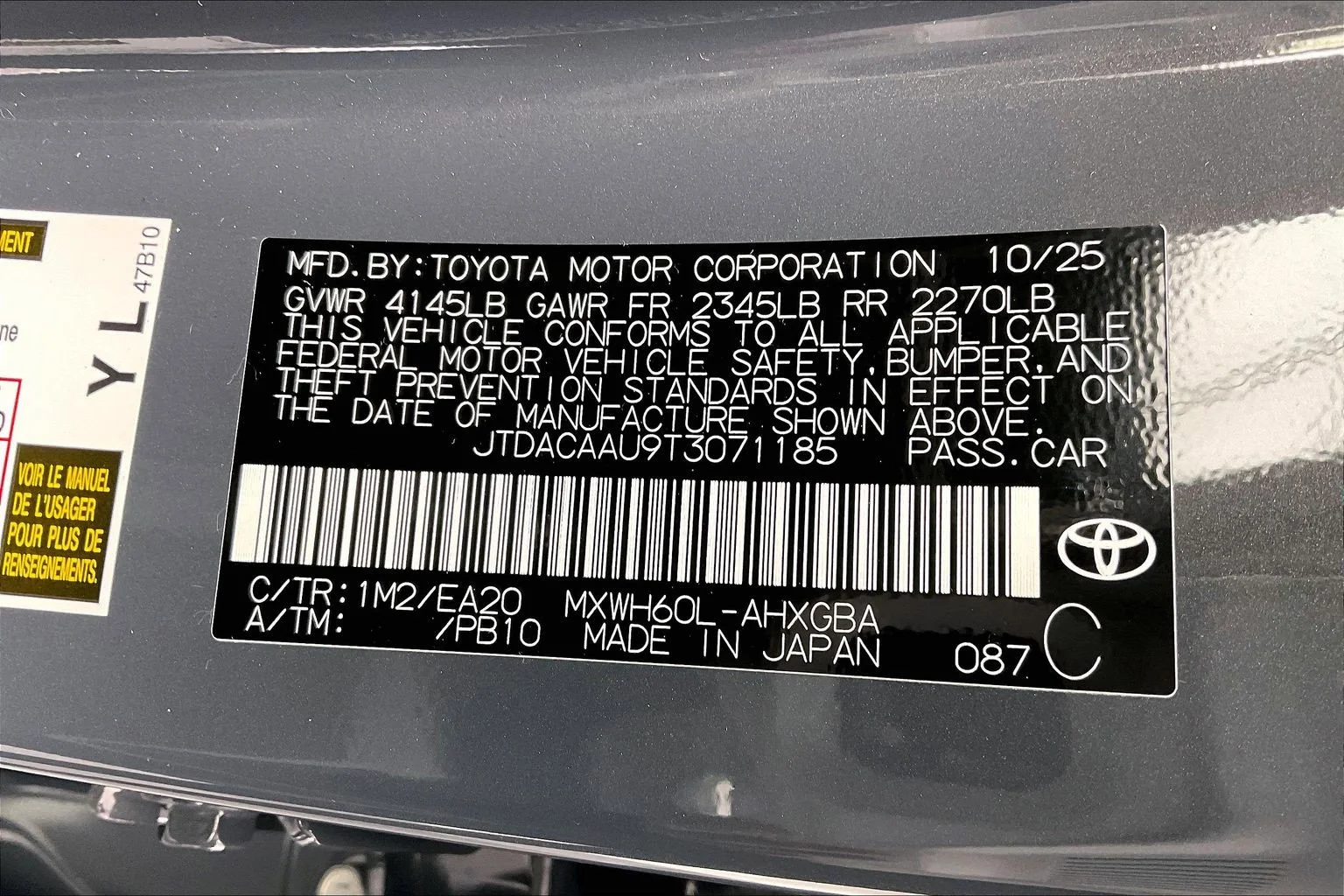 New 2026 Guardian Gray Toyota XLE image 20