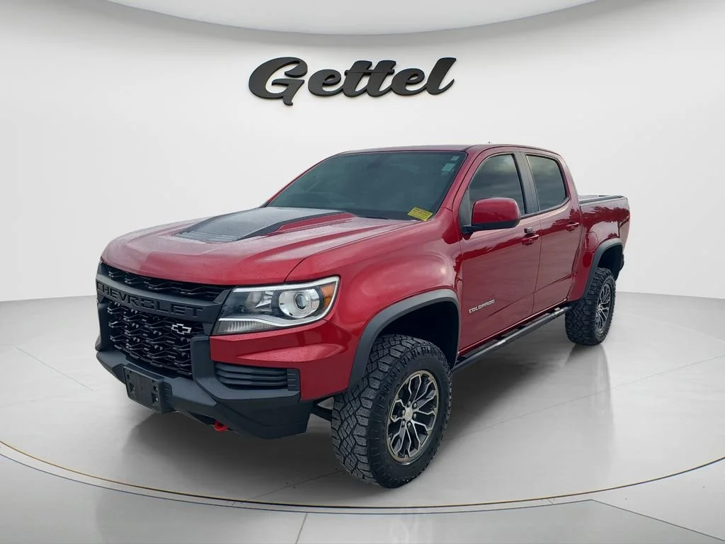 Used 2021 CHERRY RED TINTCOAT Chevrolet 4WD ZR2 image 1