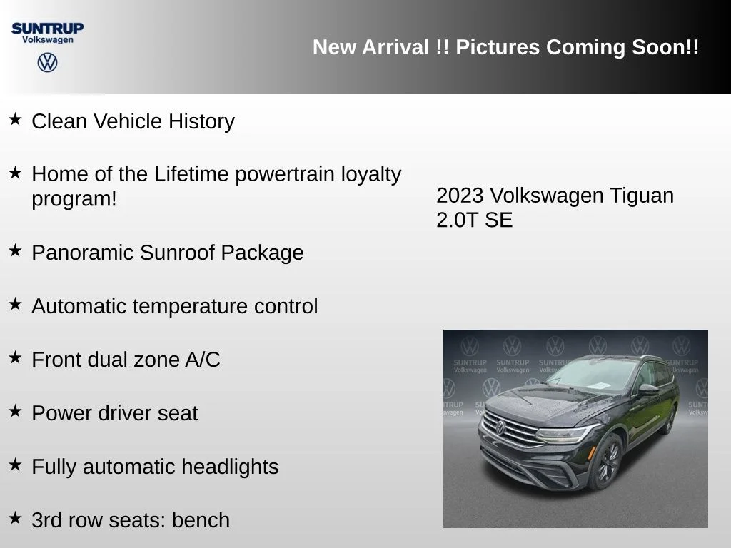 Used 2023 Black Volkswagen 2.0T SE image 6
