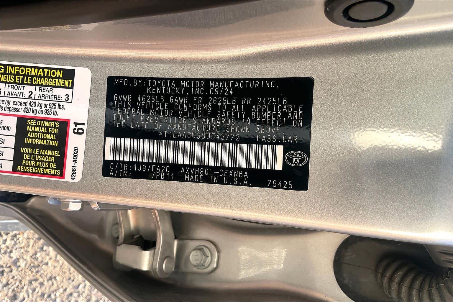 Used 2025 Celestial Silver Metallic Toyota LE image 31