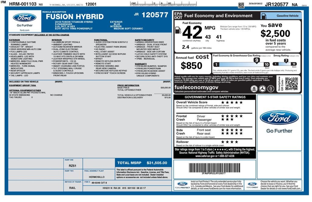 Used 2018 Blue Ford Titanium image 9