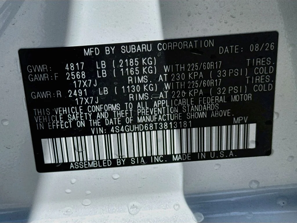 New 2026 White Subaru Premium image 39