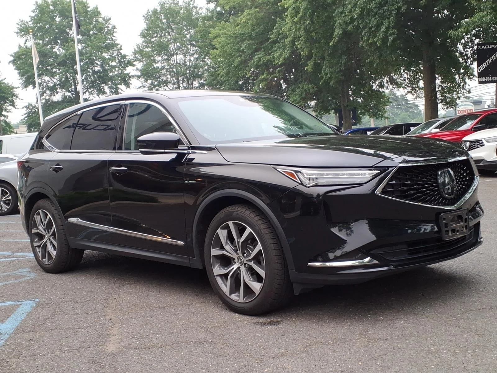Used 2023 Majestic Black Pearl Acura SH-AWD TECH image 3