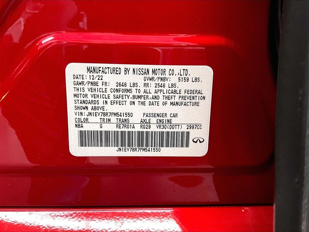 Used 2023 Dynamic Sunstone Red INFINITI LUXE image 33