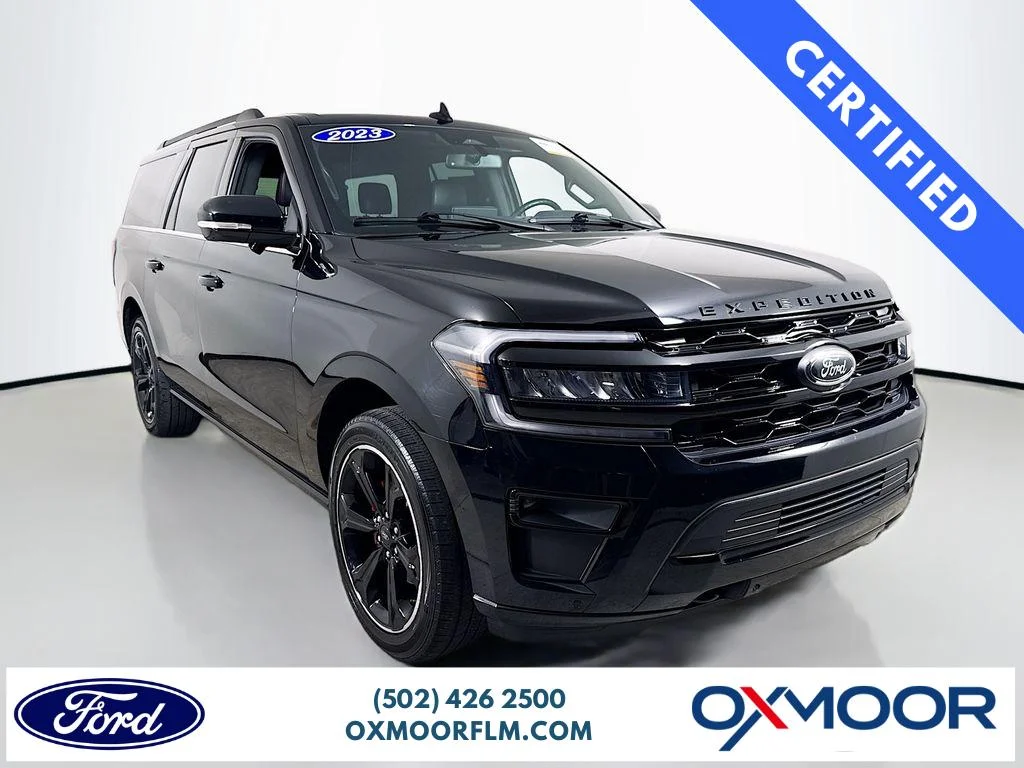 Used 2023 Agate Black Metallic Ford Limited image 1