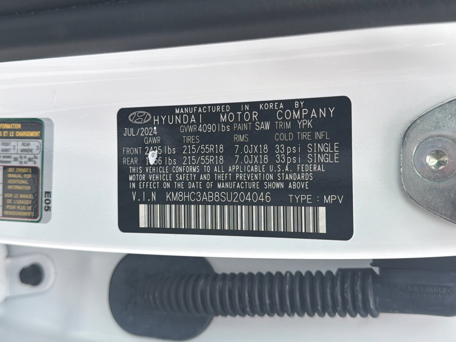 Used 2025 Atlas White Hyundai SEL Convenience image 34