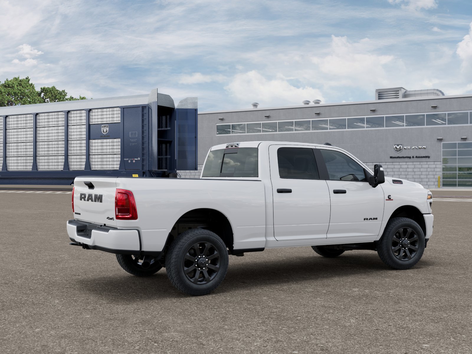 New 2026 Bright White Clear-Coat Exterior Paint Ram BIG HORN image 2