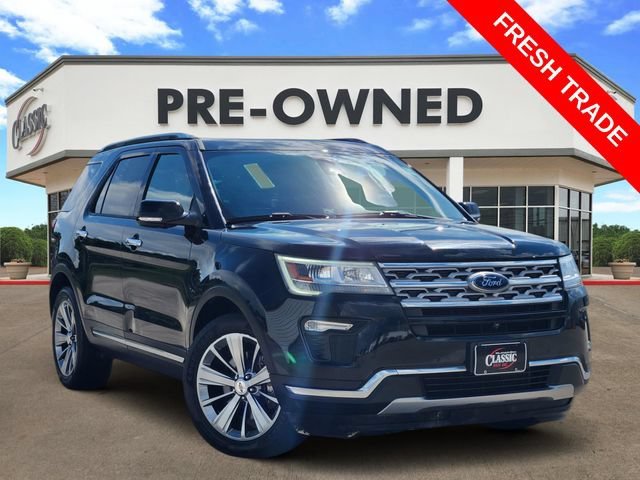 Black 2018 Ford Explorer SUV / Crossover Front-Wheel Drive 