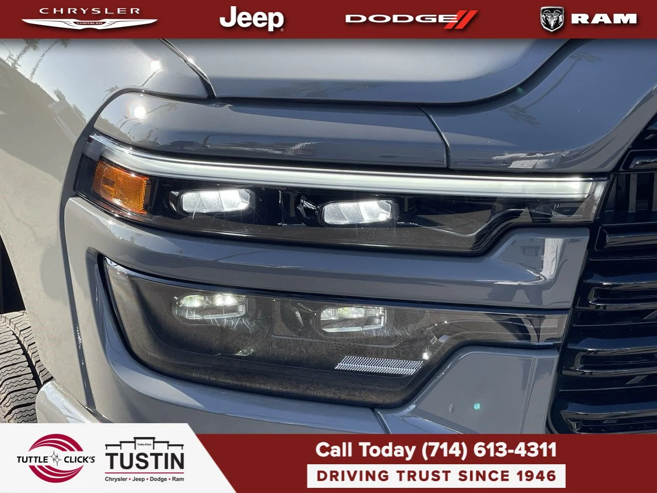 New 2027 Ceramic Gray Clear-Coat Exterior Paint RAM Laramie image 13